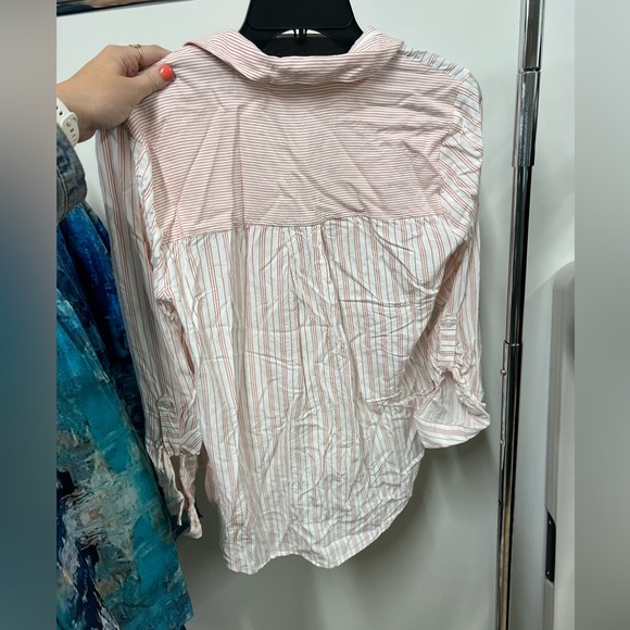 Jane & Delancey Button Up Stripes size medium - Picture 4 of 5